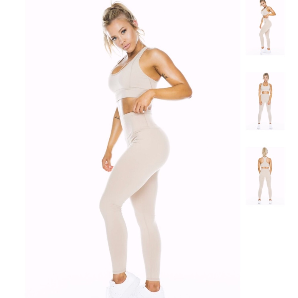 nude high waist saski collection leggings XS
